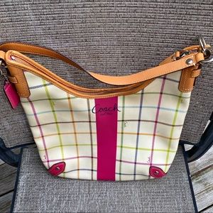 Coach Plaid Hobo